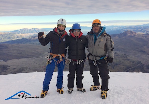 Cumbre Cotopaxi Guias de montana en la cumbre de Cotopaxi